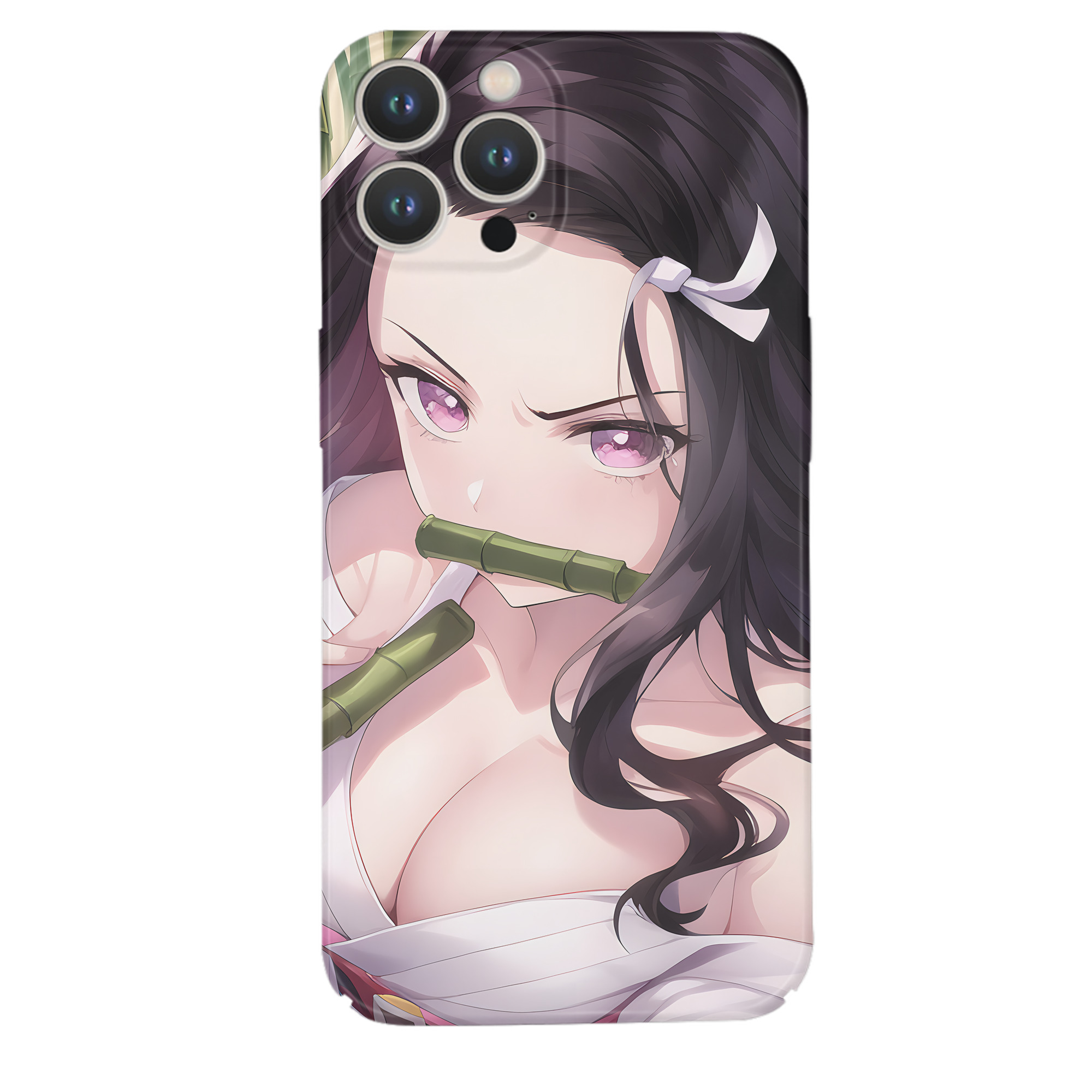 （画像用） 鬼滅の刃（きめつのやいば）竈門 禰󠄀豆子／かまど ねずこ Kamado Nezuko 【iPhone 14シリーズ対応】ハードケース
